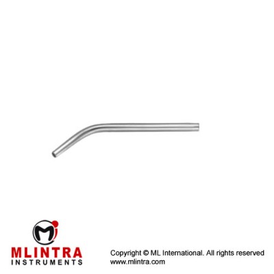 Yankauer Suction Tube Fig. 2 Stainless Steel, 10 cm - 4"